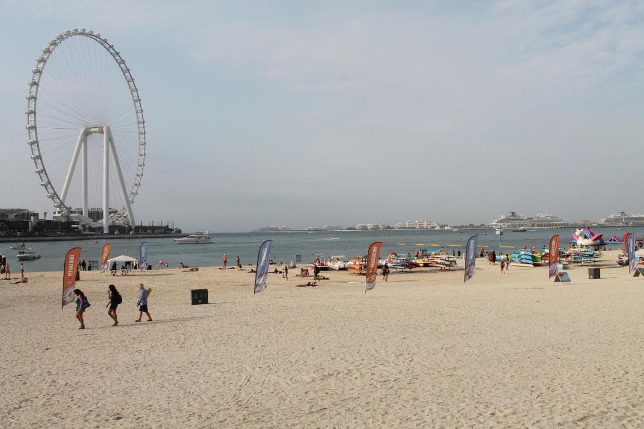 Newly Furnished One Bedroom Apartment Next To Metro & Beach In Marina Residence Dubai Exteriör bild